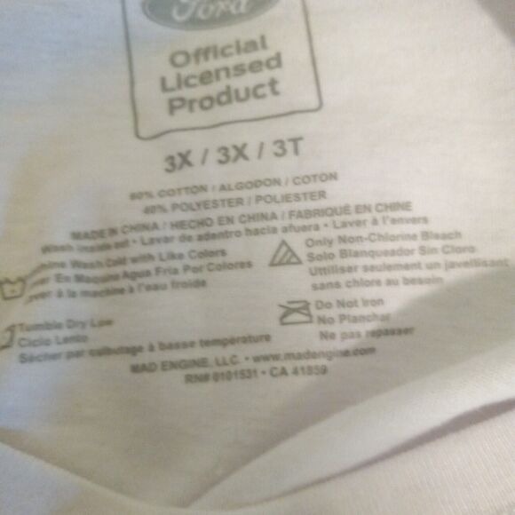 Forever 21 Ford Mustang Size 3X Graphic Print Crop Top-Mad Engine-Muscle Car - Picture 7 of 7